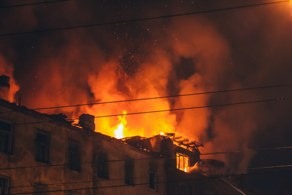 fire in camp chaviva