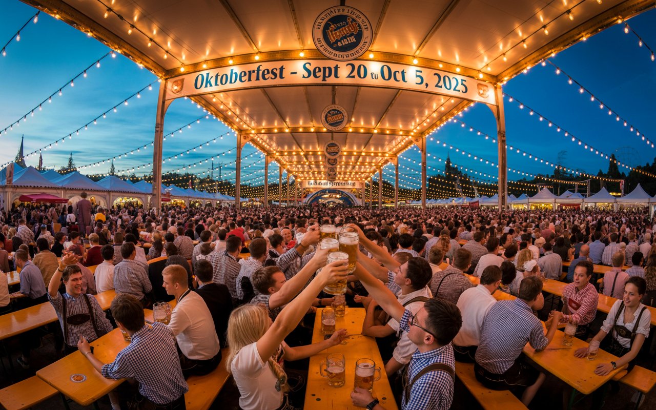Famous Oktoberfest (Munich, Germany) – Sept 20 to Oct 5, 2025