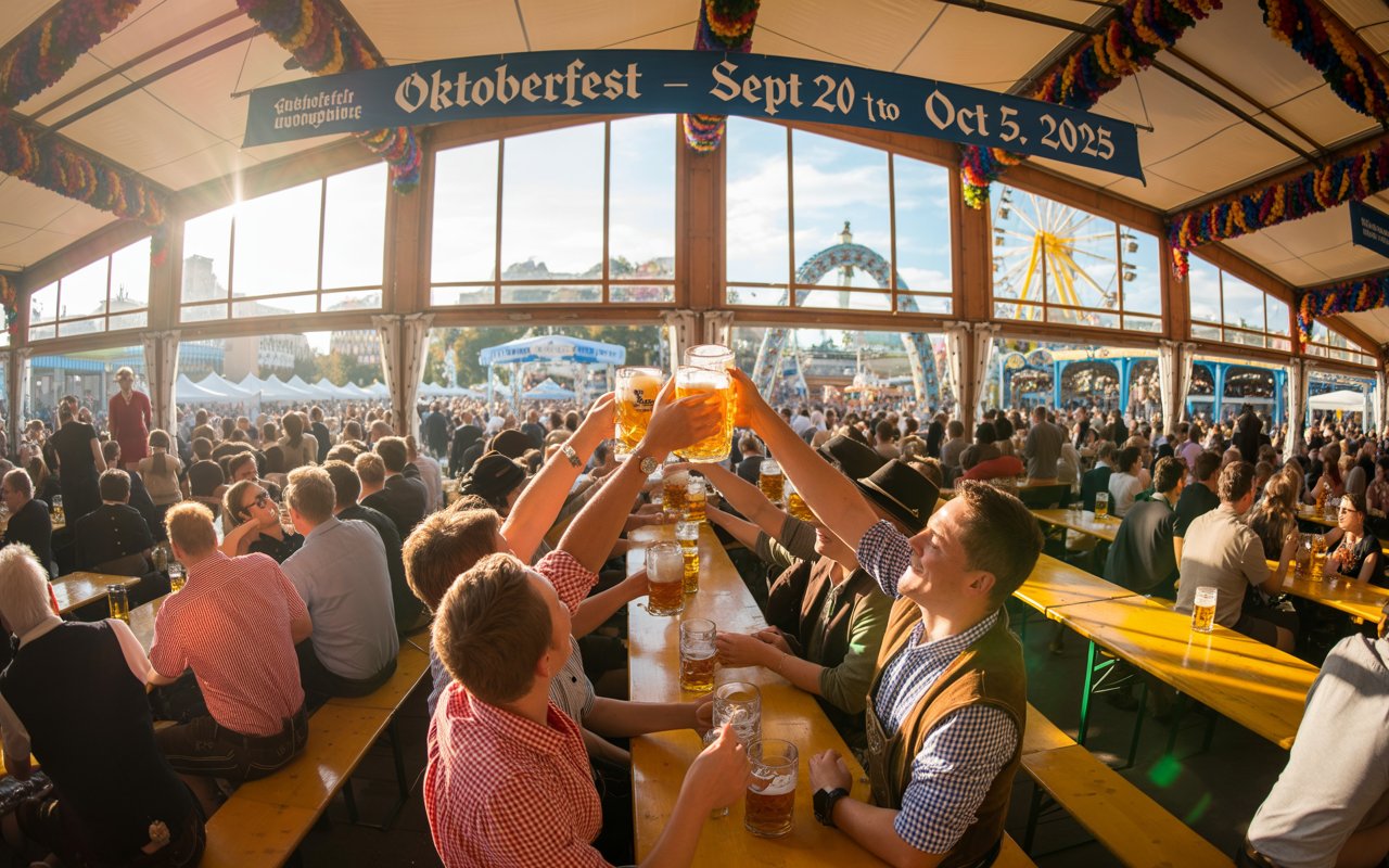 Famous Oktoberfest (Munich, Germany) – Sept 20 to Oct 5, 2025