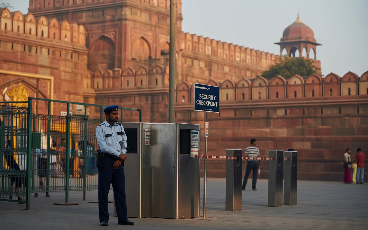 Security Checks and Entry Restrictions of red fort delhi