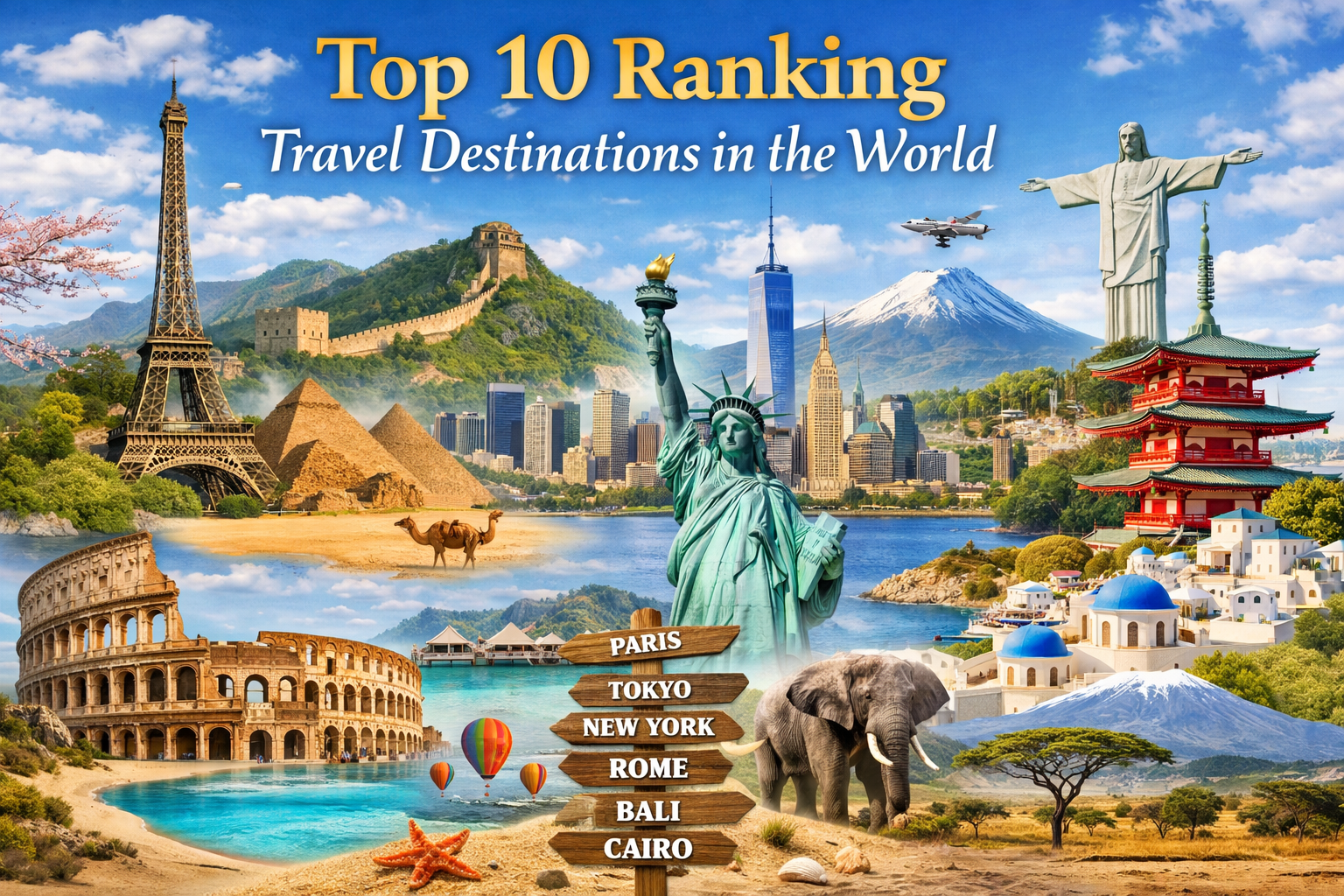 Top 10 Ranking Travel Destinations in the World - Travel Blog | Places ...