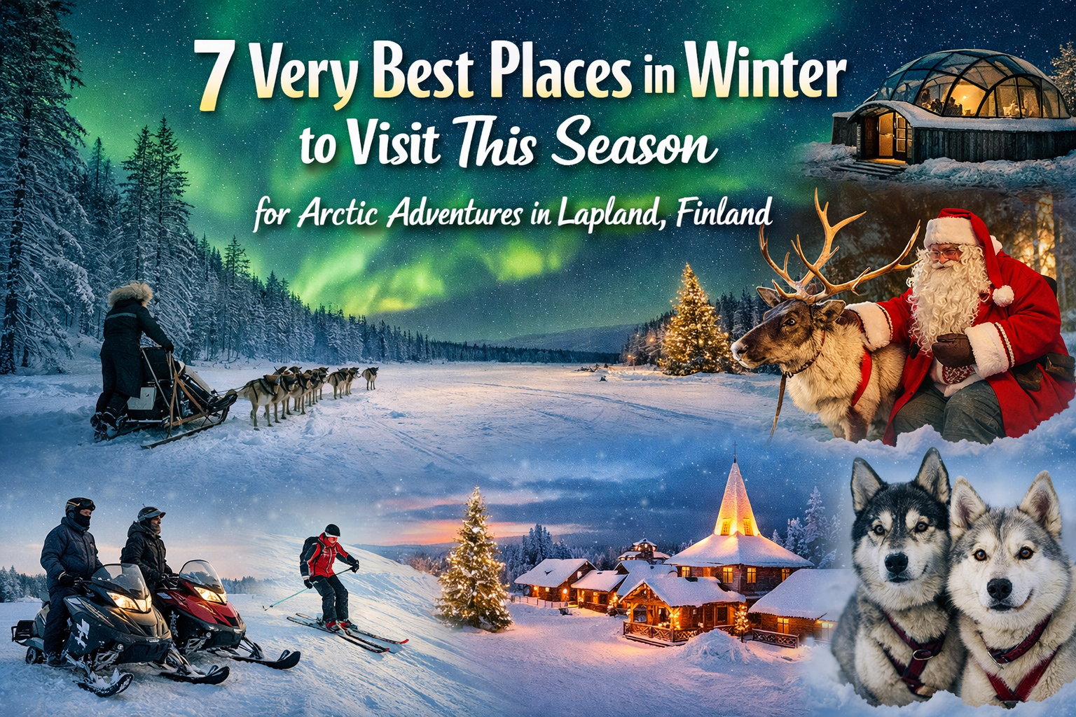 7 Very Best Places in Winter to Visit This Season for Arctic Adventures in Lapland, Finland