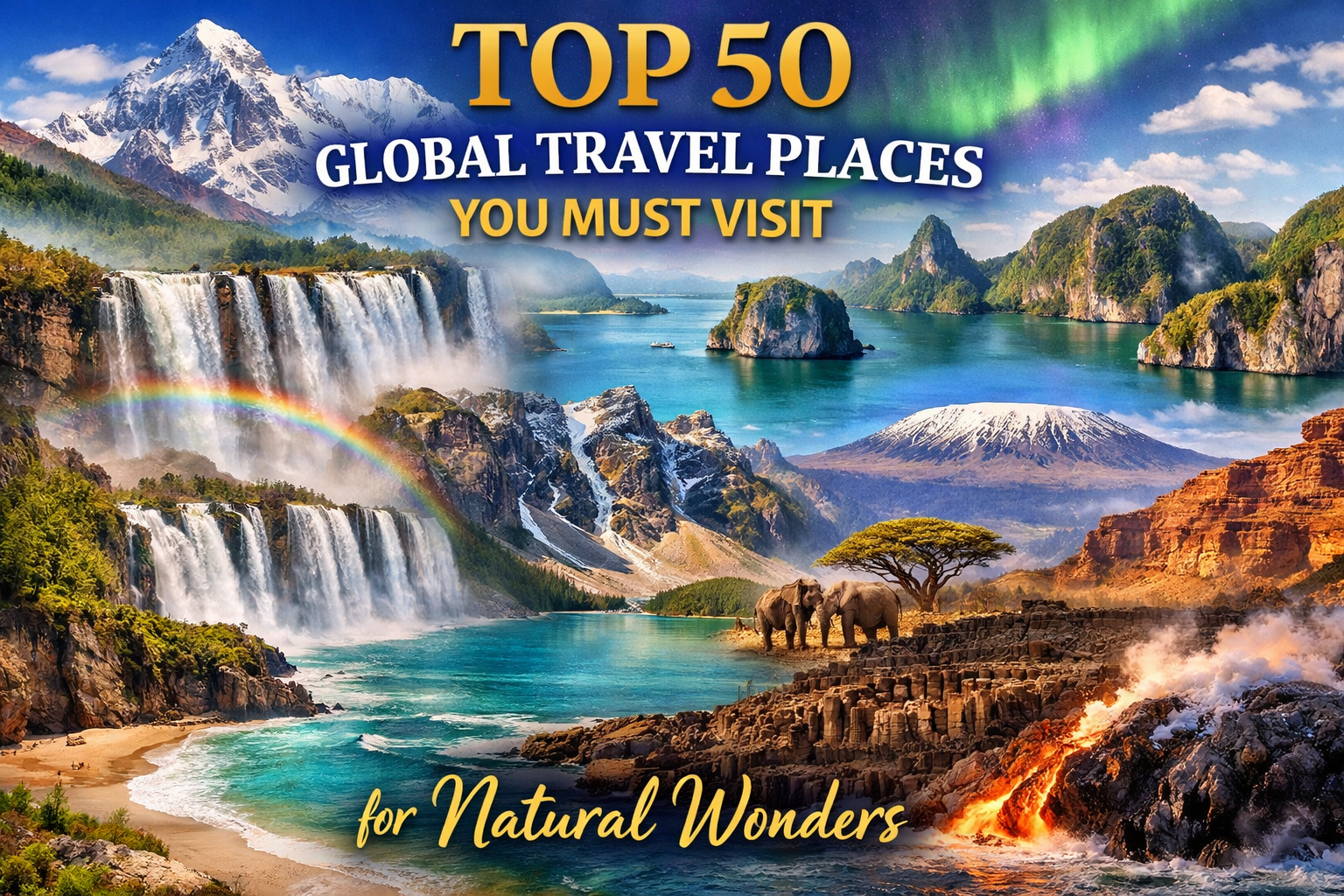Top 50 Global Travel Places You Must Visit
