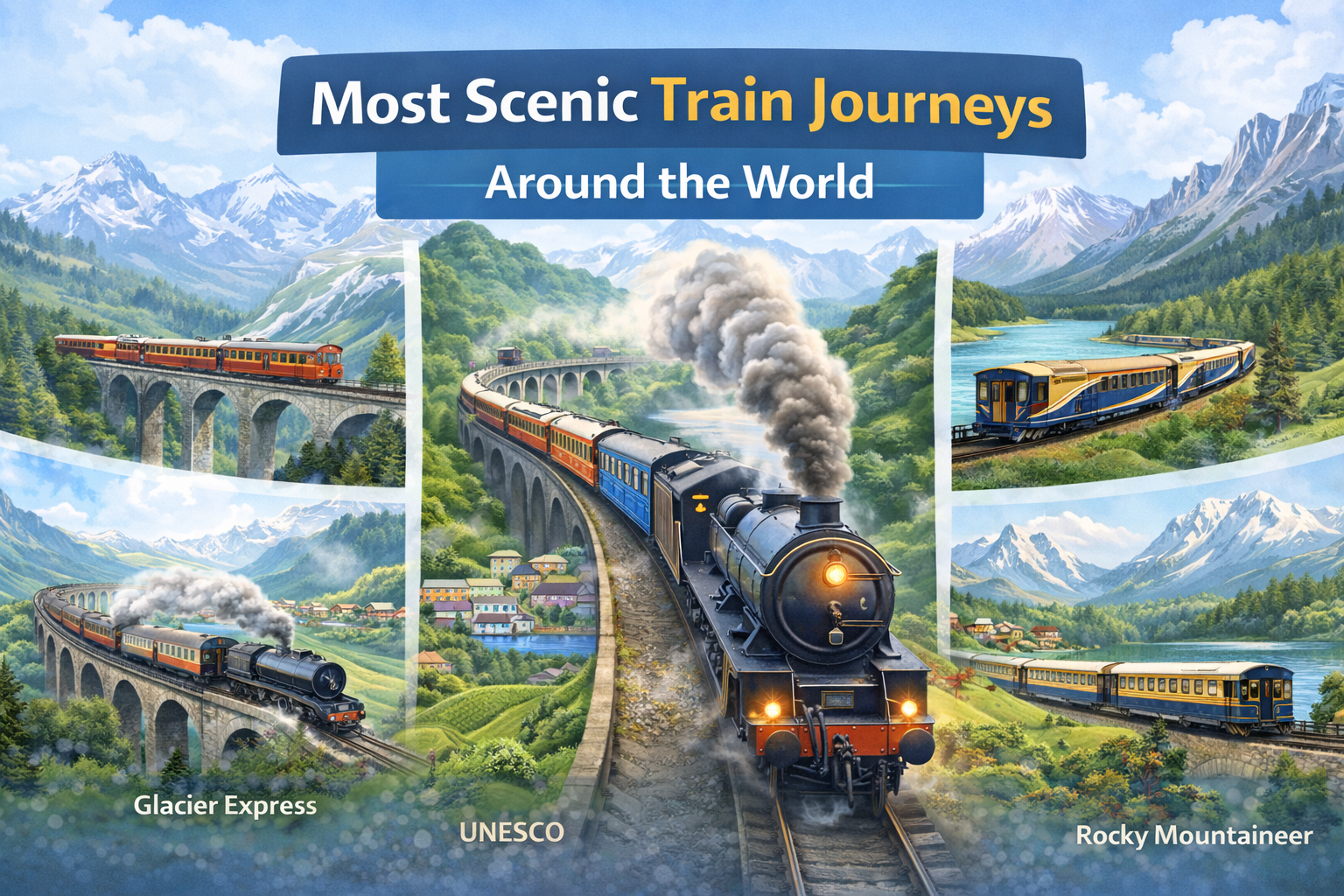 Most Scenic Train Journeys Around the World