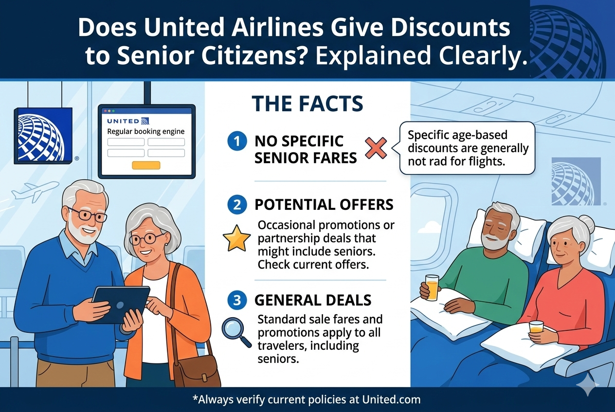 Does United Airlines give discounts to senior citizens?