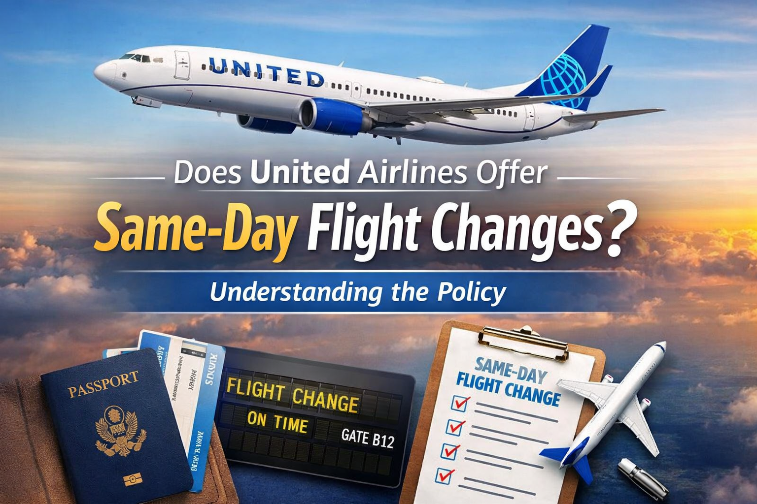 Does United Airlines offer same-day flight changes