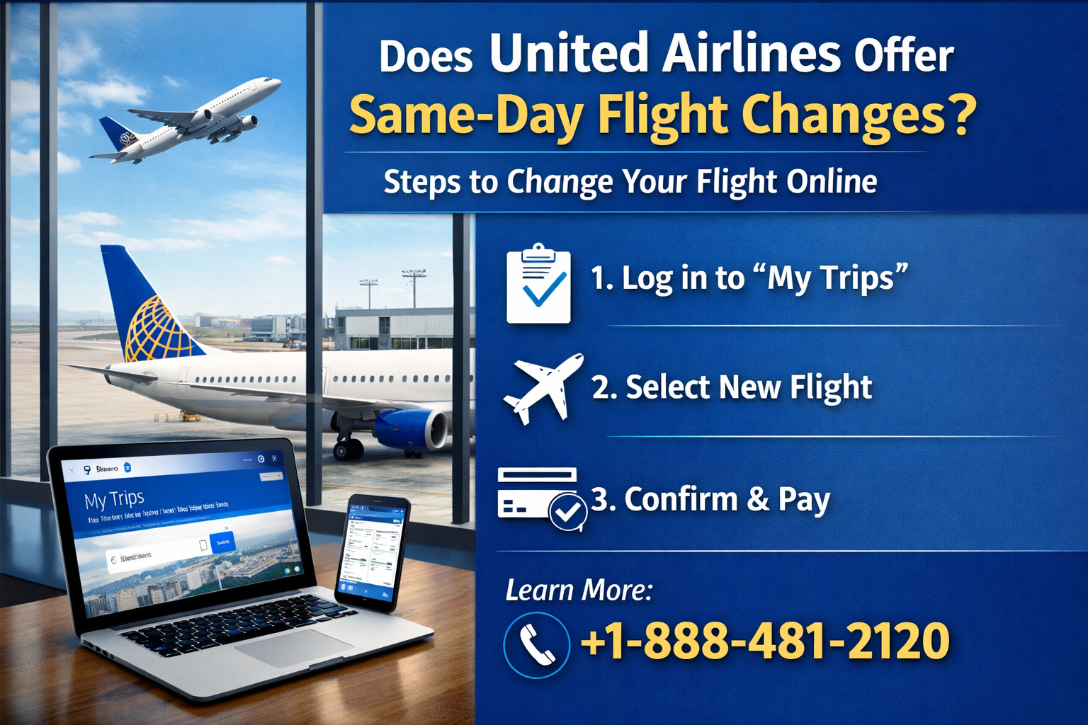 Does United Airlines offer same-day flight changes?