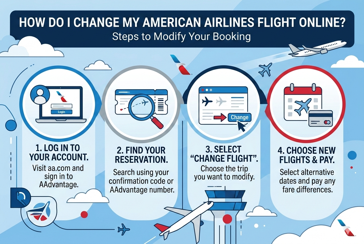 How do I change my flight with American Airlines?