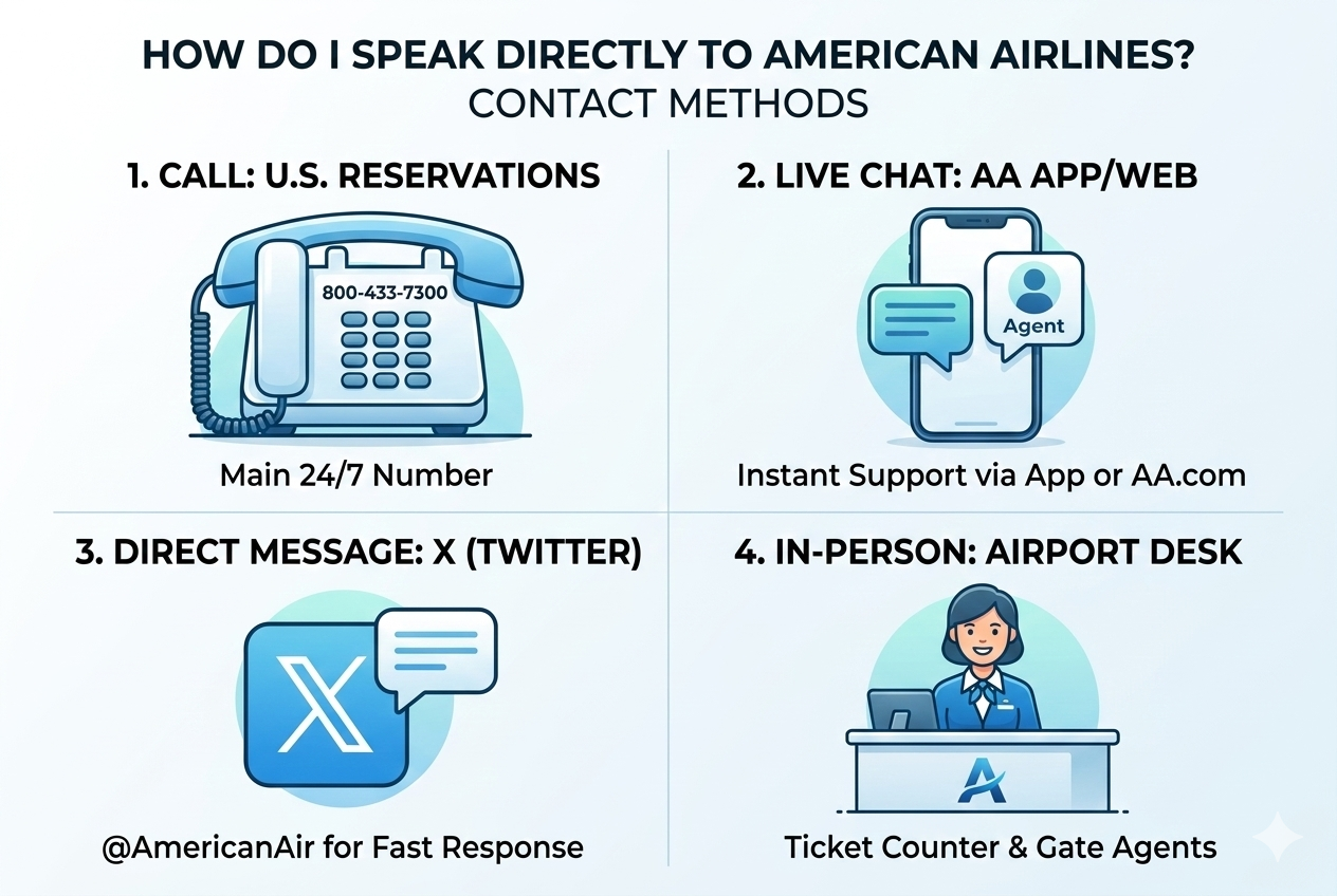 How do I speak directly to American Airlines?
