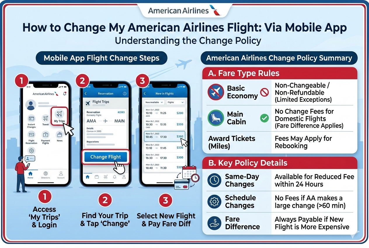 How do I change my flight with American Airlines