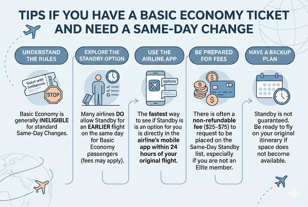 Are Basic Economy tickets eligible for same-day flight changes
