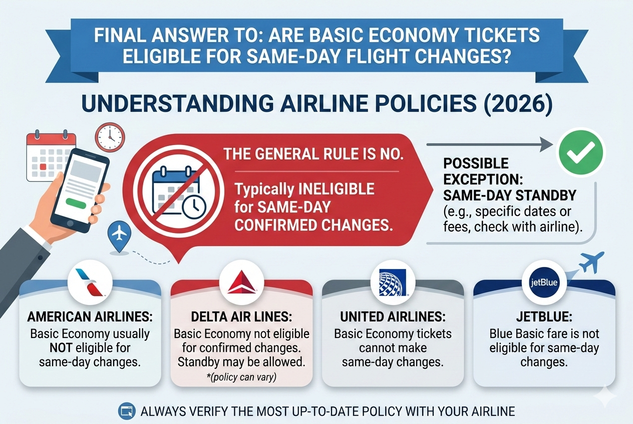 Are Basic Economy tickets eligible for same-day flight changes
