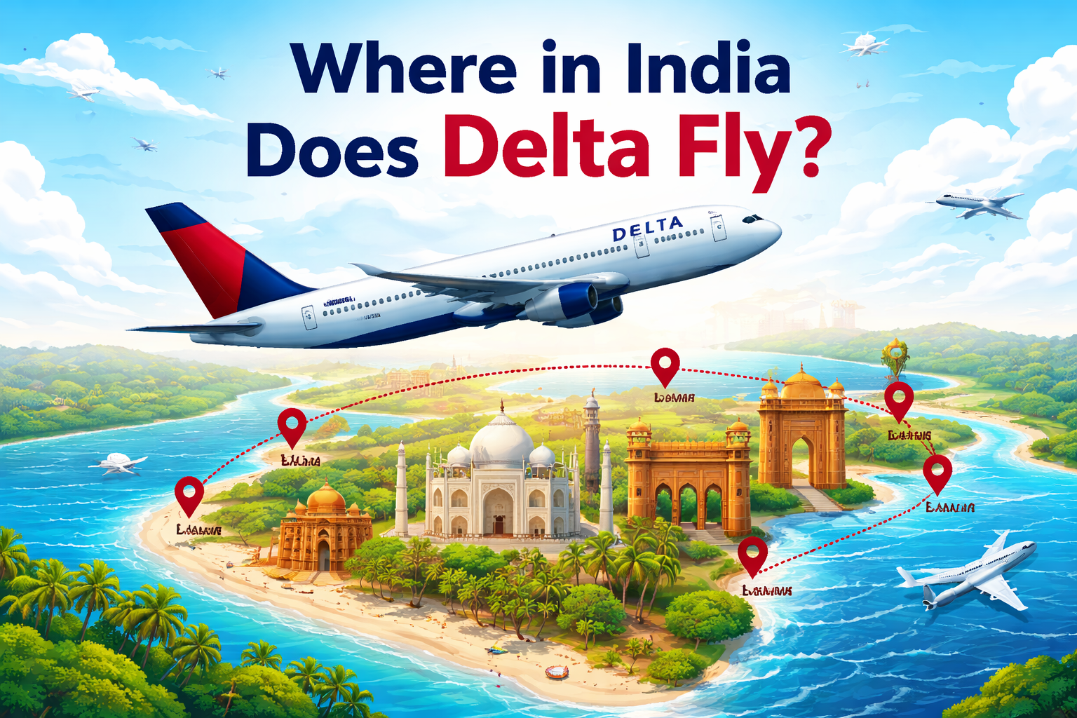 Where in India Does Delta Fly?